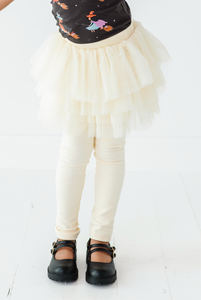 CREAM | Tutu Plush Leggings