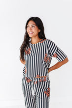Load image into Gallery viewer, STRIPED MICKEY PUMPKIN | ADULT Bamboo Pant SET