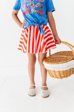 Load image into Gallery viewer, RED Spangled Stripes | SKORT