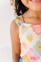 Fruity Floral | Ribbed Tank