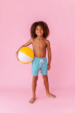 Load image into Gallery viewer, Lagoon Wave Check | BOYS SWIM SHORTS