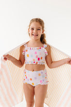 Load image into Gallery viewer, Painted Dotty: Ruffle Bandeau TWO-PIECE