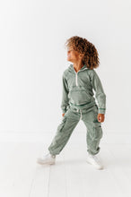 Load image into Gallery viewer, OLIVE | Vintage 1/4th HOODIE-JOGGER Set