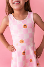 Load image into Gallery viewer, Happy Hopscotch | Twisty Back Active Dress (with shorts!)