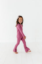 Load image into Gallery viewer, ROSEY RIB | Ruffle Long Sleeve