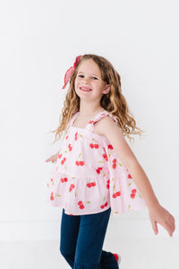 Very Cherry (PINK) Peplum + Pants SET