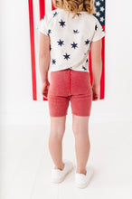 Load image into Gallery viewer, Red RIBBED | Biker Shorts