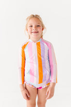 Load image into Gallery viewer, Summer Stripes: RASHGUARD ZIP-UP *SHIRT ONLY!*