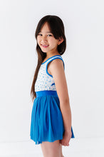 Load image into Gallery viewer, Blue Petite Floral | Retro Tank SET