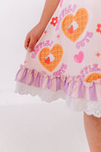 Load image into Gallery viewer, Waffle-y Cute | Bamboo Nightgown (with shorts!)