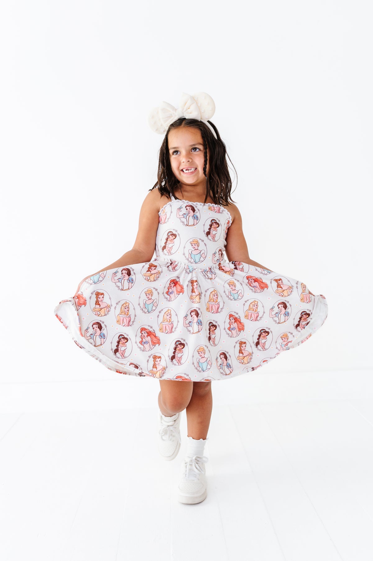 Cream Princess | Athletic Twirl Dress