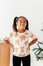 Load image into Gallery viewer, Gingerbread Bow | Scoop Back TEE