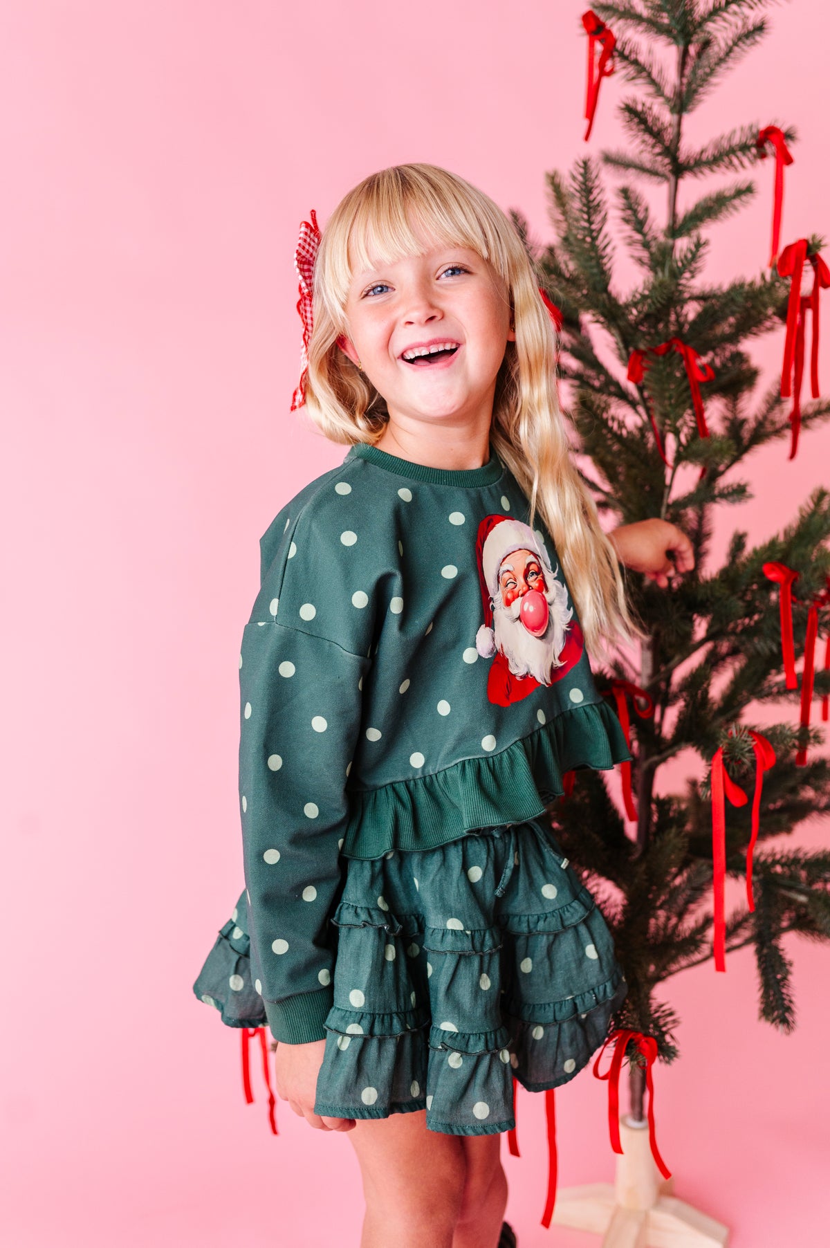 Bubblegum Santa | Ruffle Crop Crew