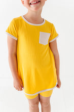 Load image into Gallery viewer, Lemon Drop | Mini Dress + Biker Shorts RIB Set