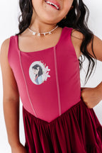 Mulan (KIDS) | Wine Mesh DRESS