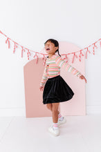 Load image into Gallery viewer, Black Velvet | 2-Tiered SKORT