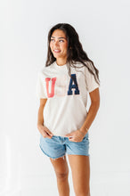 Load image into Gallery viewer, Patchwork USA | ADULT tees (*CROP + FULL LENGTH HERE)