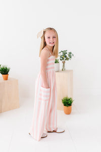 Pink Coastal | Stripe Romper
