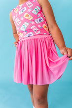 Load image into Gallery viewer, Hot Pink Girly Pop | Strappy Back Tank SET