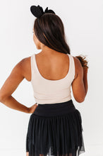 Load image into Gallery viewer, Pumpkin Bow TAN | ADULT TANK