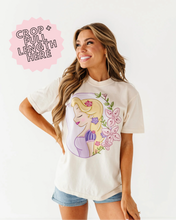 Load image into Gallery viewer, Rapunzel | ADULT tees (*CROP + FULL LENGTH HERE)