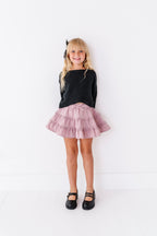 Tinsel Mauve | 3-Tiered Skort