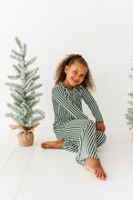 Load image into Gallery viewer, Green Stripes | GIRLS WIDE-LEG SET