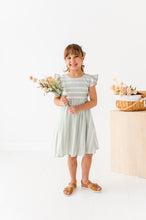 Load image into Gallery viewer, Mint Bay Stripes | TIE-BACK DRESS