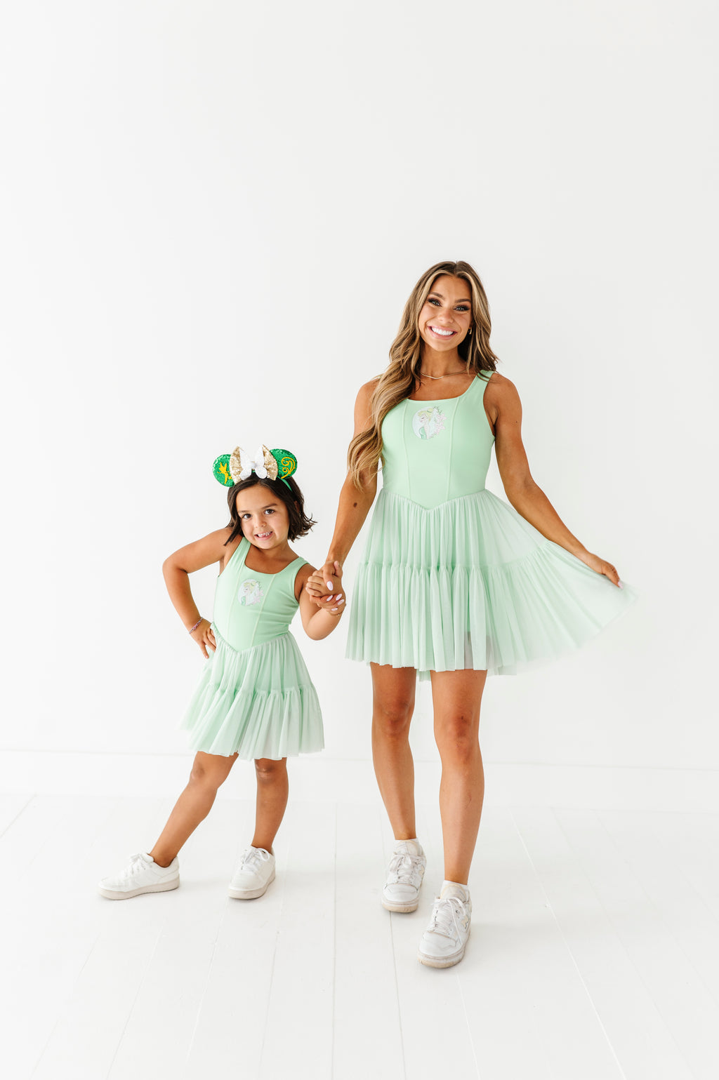 Tink (KIDS) | Lime Mesh DRESS