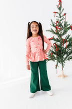 Spruce | Rib Wide Leg Pants