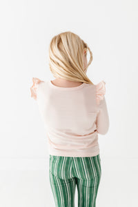 Shamrock Cherries | Pink Ruffle Long Sleeve