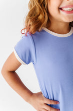 Load image into Gallery viewer, Periwinkle | Mini Dress + Biker Shorts RIB Set