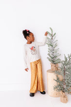 Load image into Gallery viewer, Gold Sequin Stripe | Wide-Leg Pants