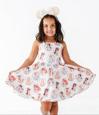 Cream Princess | Athletic Twirl Dress