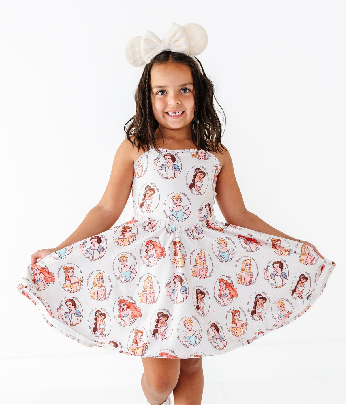 Cream Princess | Athletic Twirl Dress