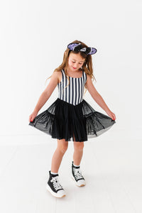 Midnight Stripes | (KIDS) Mesh DRESS