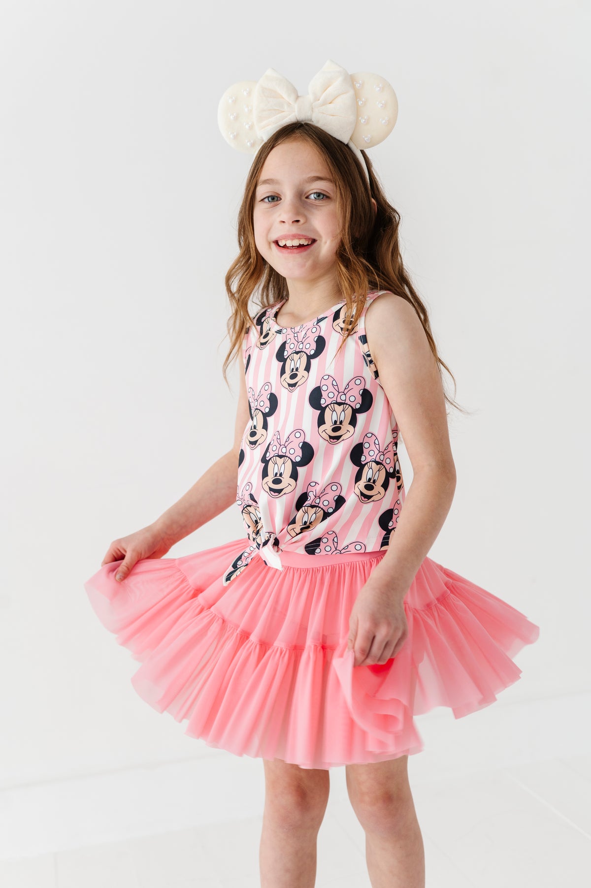 MINNIE Stripe (KIDS) | FRONT-TIE TANK