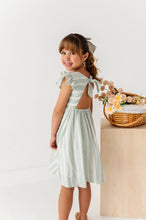 Load image into Gallery viewer, Mint Bay Stripes | TIE-BACK DRESS