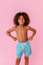 Load image into Gallery viewer, Lagoon Wave Check | BOYS SWIM SHORTS