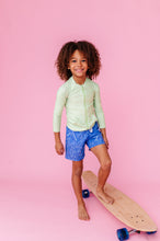 Load image into Gallery viewer, Lemon-Lime | ZIP RASH SHIRT