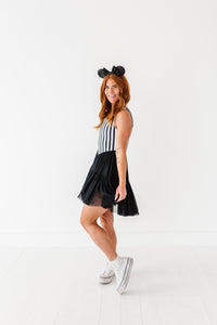Midnight Stripes | (ADULT) Mesh DRESS