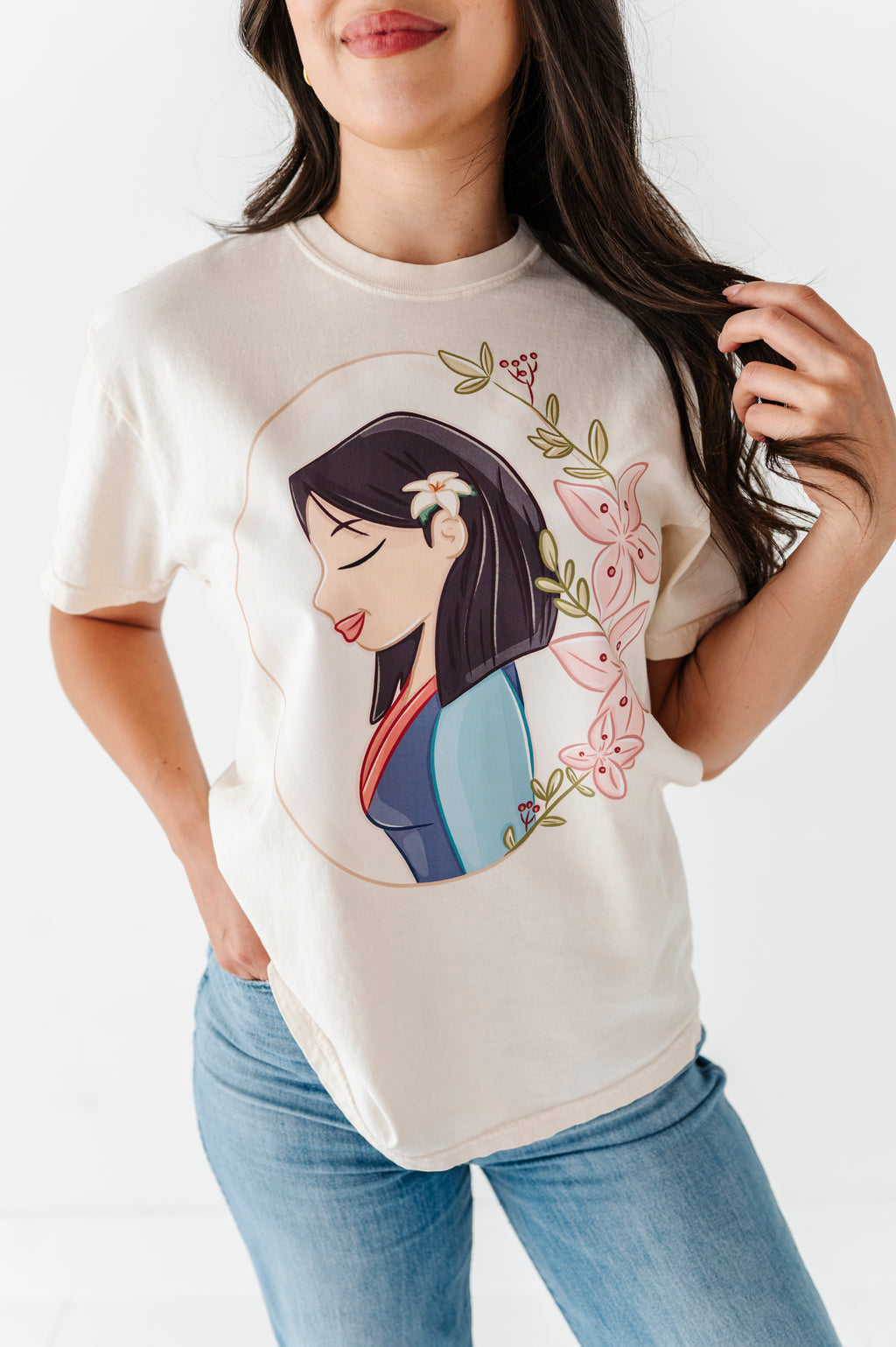 Mulan | ADULT tee (CROP + FULL LENGTH HERE)