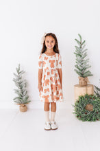 Load image into Gallery viewer, Gingerbread Bow | Scoop Back Dress