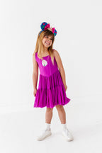 Ana (KIDS) | Raspberry Mesh DRESS