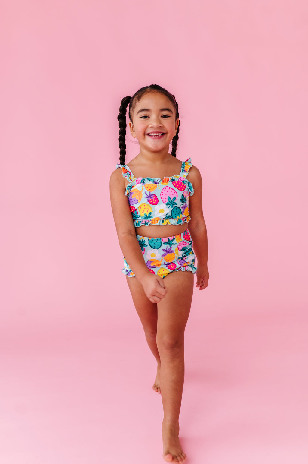 Sweet Strawberry | BANDEAU RUFFLE 2-PIECE