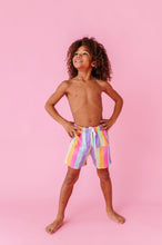 Load image into Gallery viewer, Sherbert Stripes | BOYS SWIM SHORTS