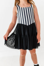Load image into Gallery viewer, Midnight Stripes | (KIDS) Mesh DRESS