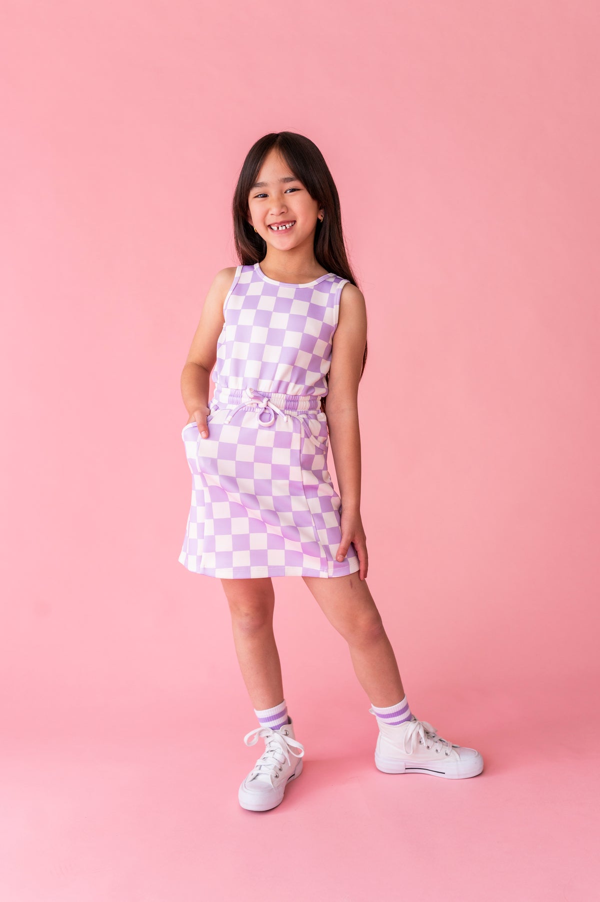 Checker Charm | Tennis Dress (with shorts!)
