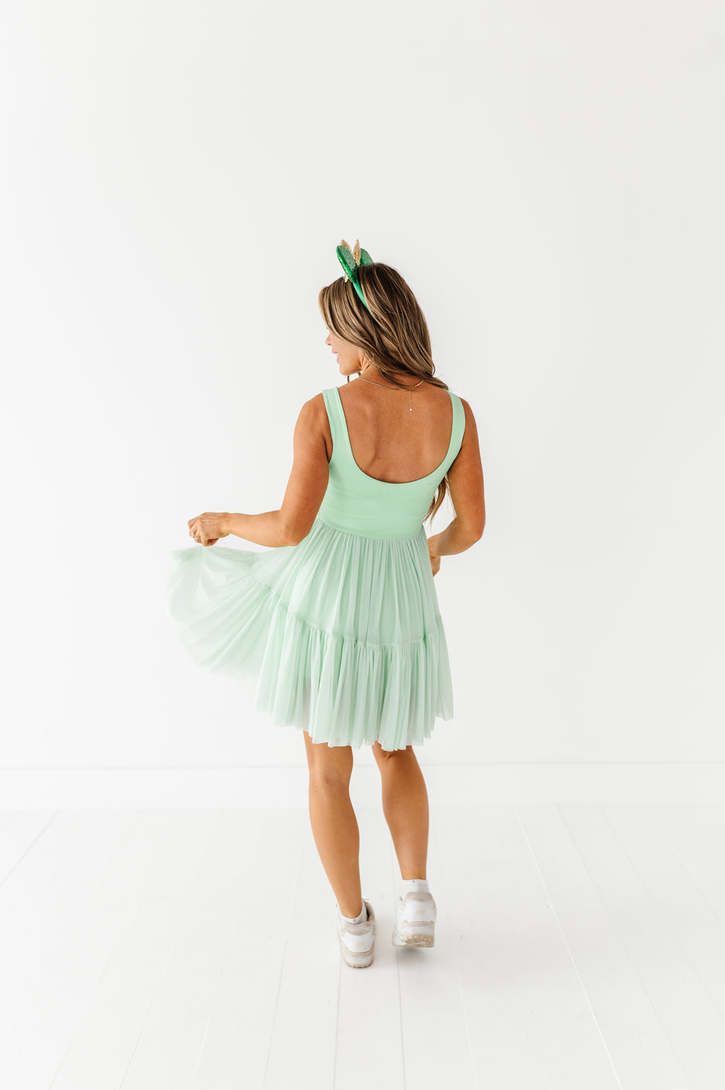 Tink (ADULT) | Lime Mesh DRESS