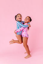 Cabanna Stripes | 1/4th ZIP RASHGUARD 2-PIECE